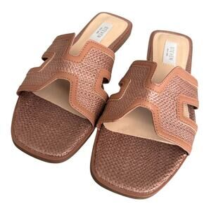 NWOT Brown Steven New York Harlien Slide Sandals - Size 8 fits more like 7/7.5